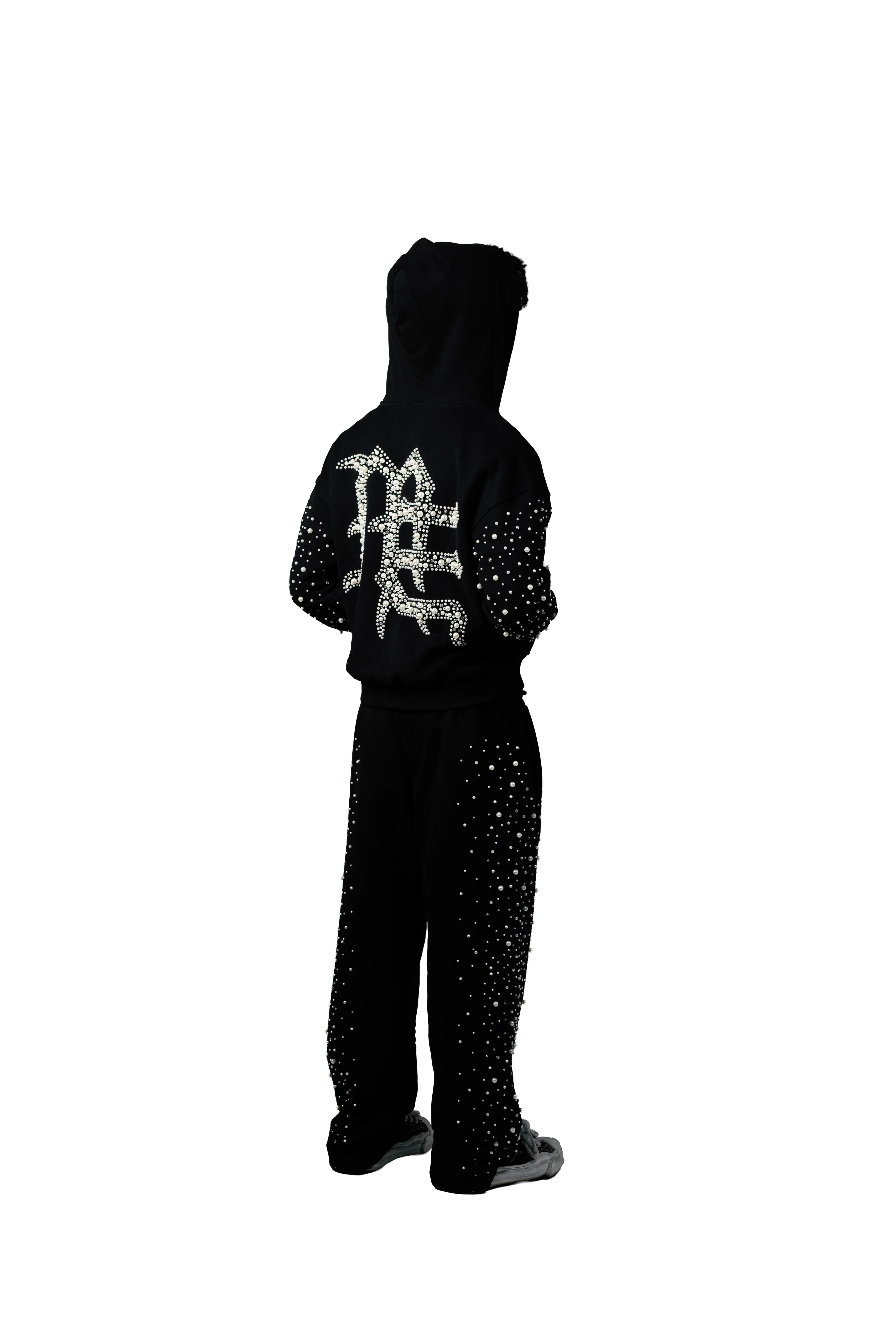 Black ‘Pearl’ Sweatpants - Image 3