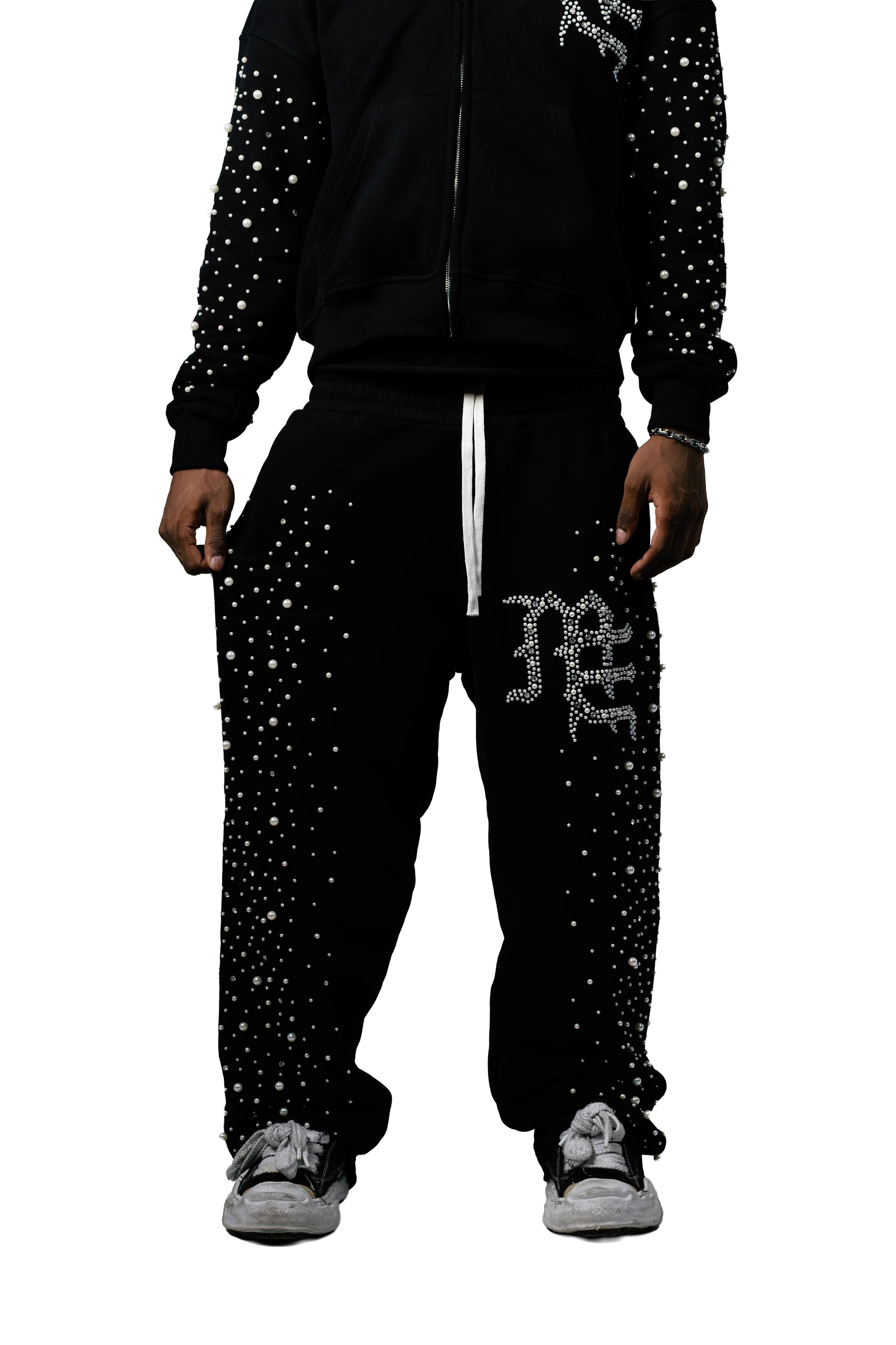 Black ‘Pearl’ Sweatpants - Image 5