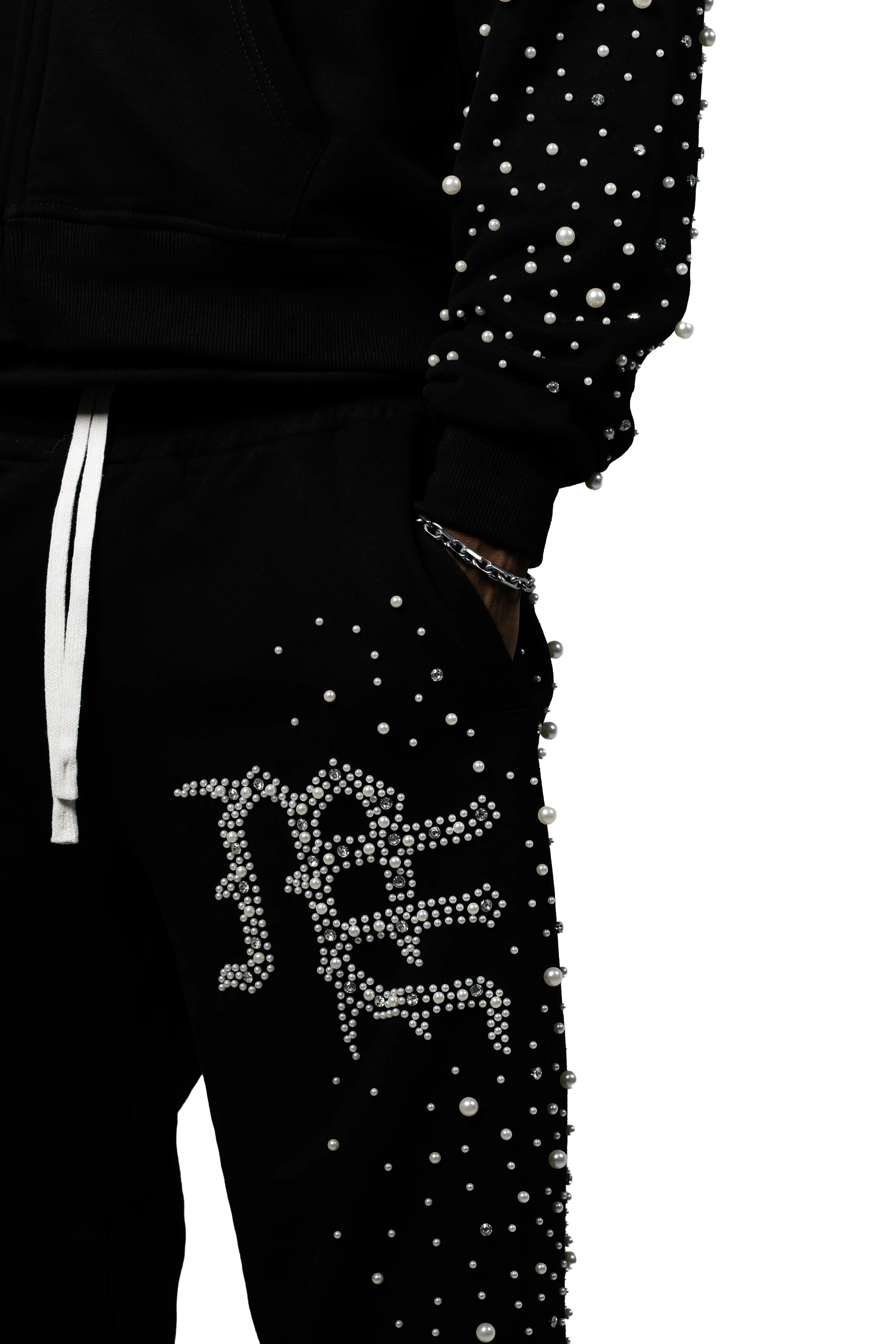 Black ‘Pearl’ Sweatpants - Image 7