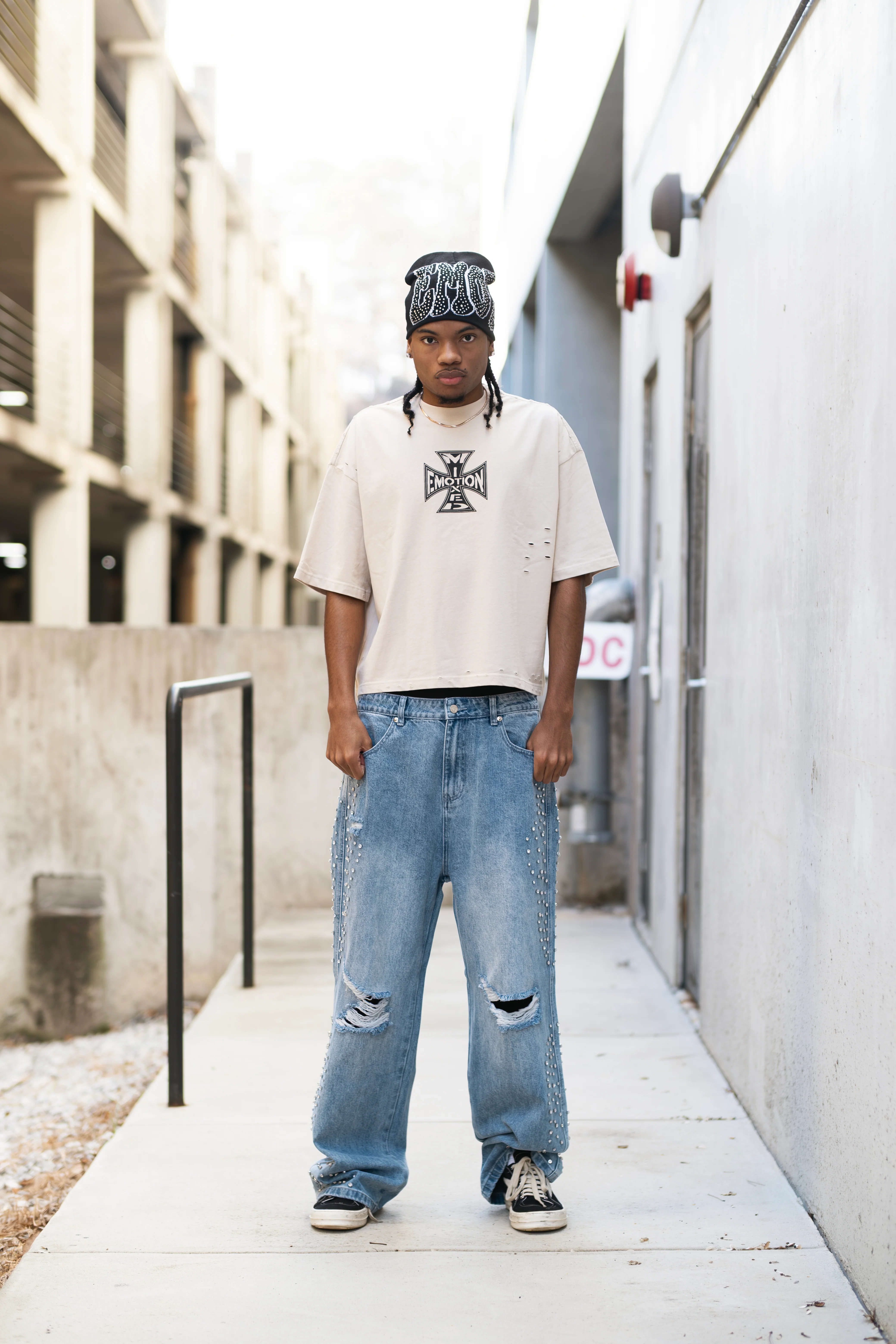 Blue ‘Stone’ Baggy Jeans - Image 4