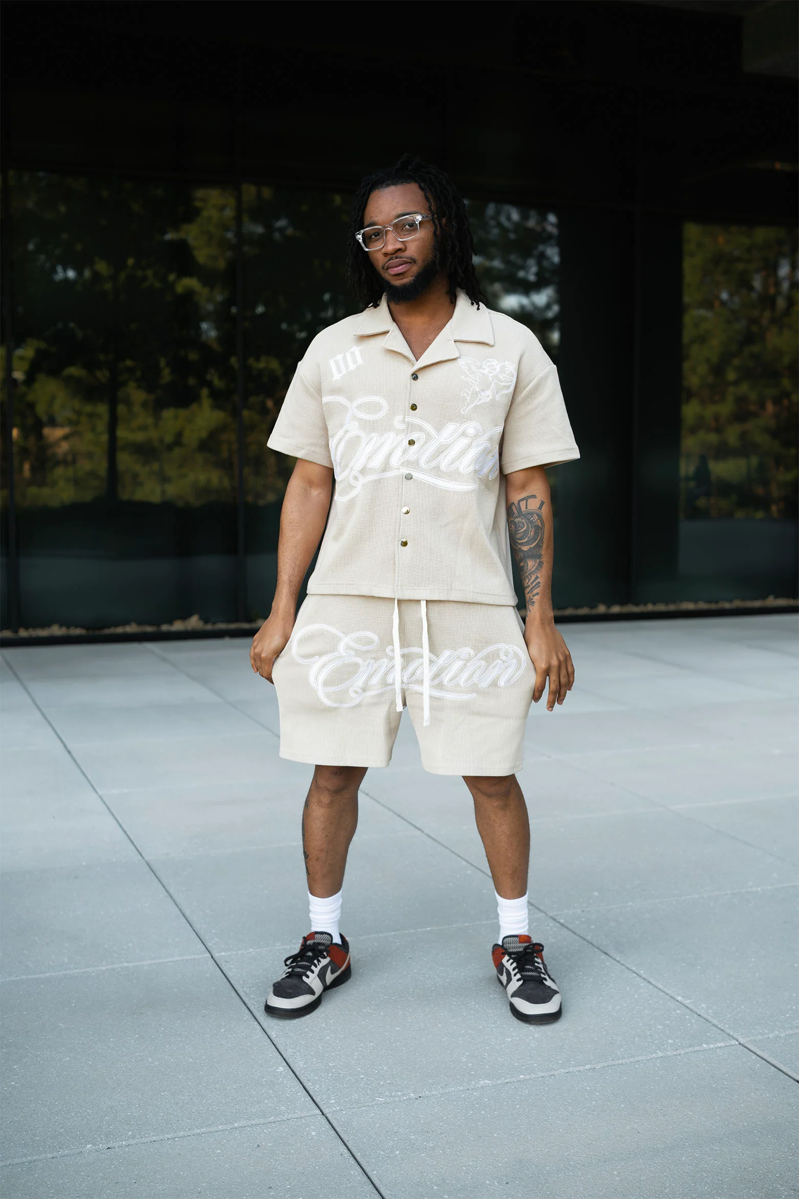 Cream “Signature” Shorts - Image 3