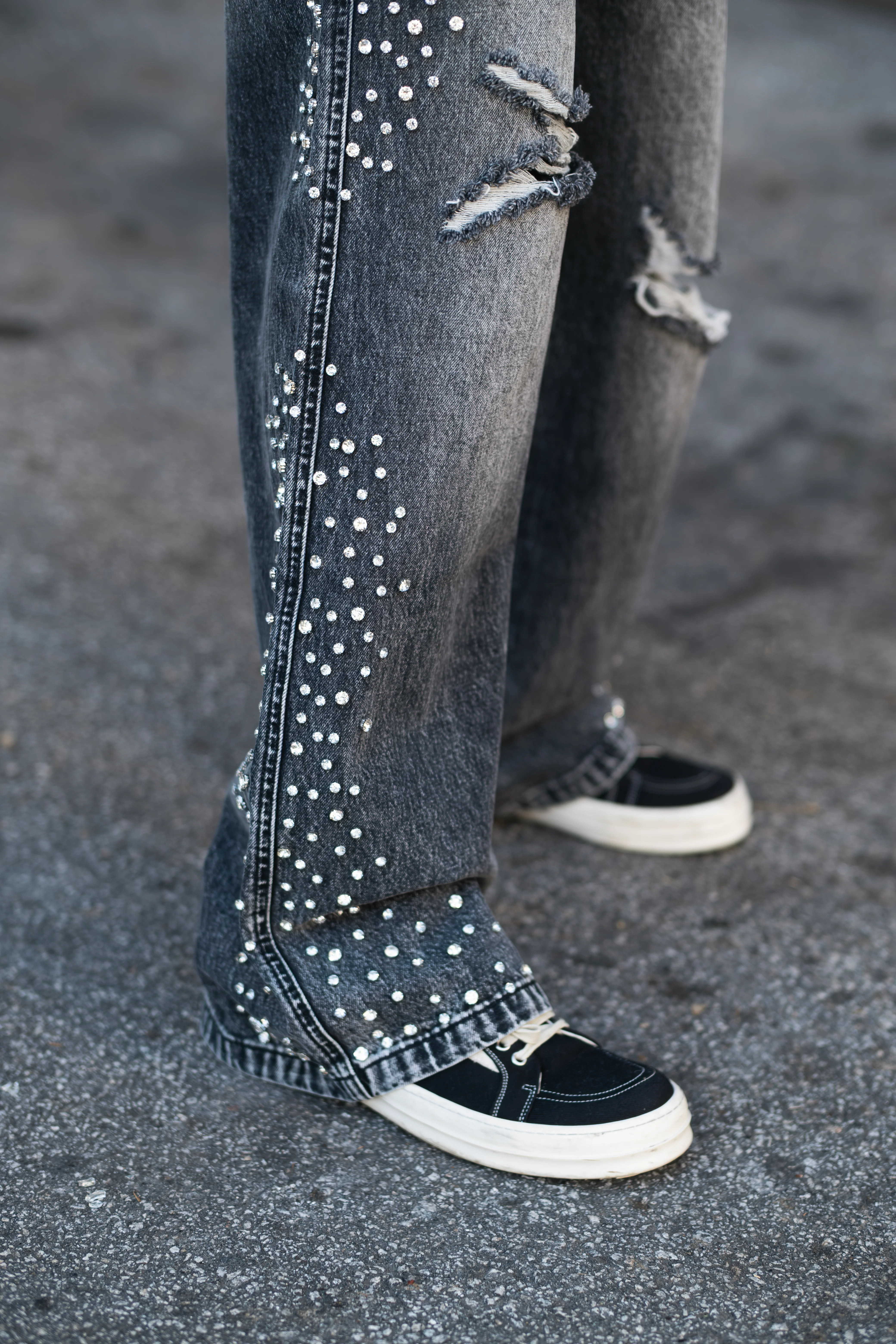 Grey ‘Stone’ Baggy Jeans - Image 4