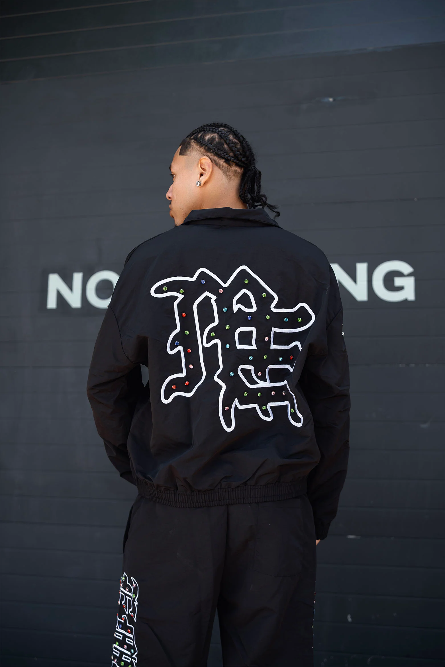 “ME” Rhinestone Nylon Jacket - Image 4